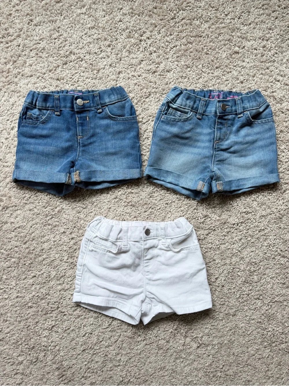 NWOT The Children’s Place Toddler Denim Shorts Bundle 3T